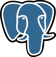 Logo von PostgreSQL, ein blauer Elefant, steht für das objektrelationale Datenbanksystem.